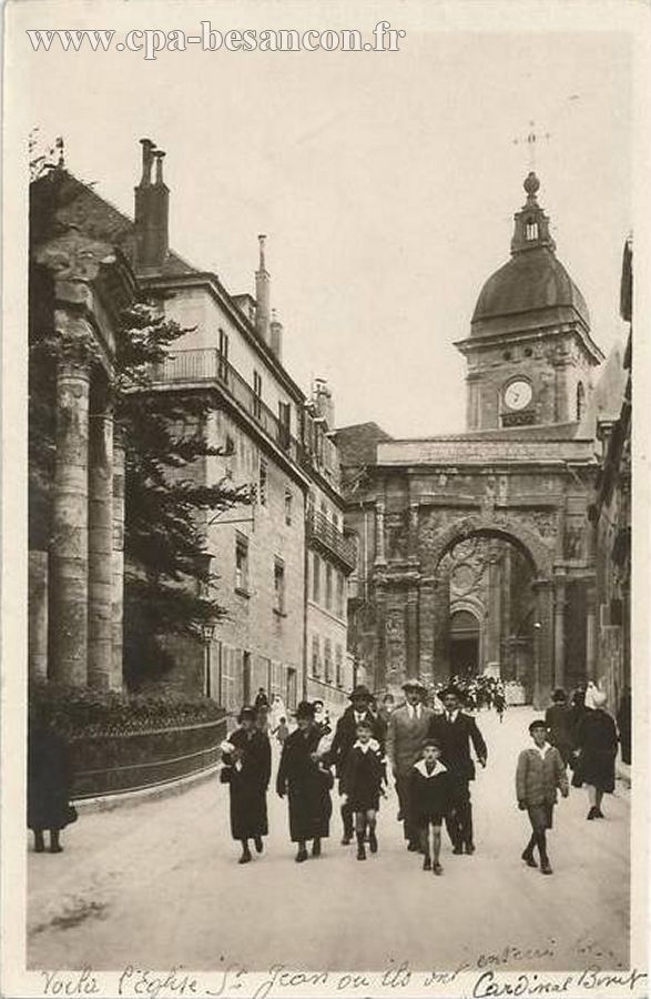 1919. - BESANÇON-LES-BAINS - Porte Noire. Cathédrale et Square Archéologique.